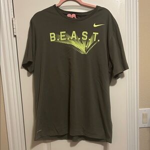 Nike Men's Dark Green B.E.A.S.T. Graphic Tee